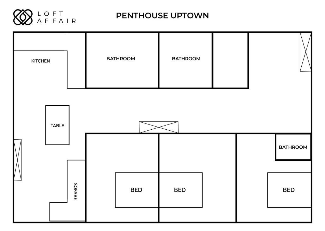 Penthouse Uptown - Loftaffair Daire Krakow Dış mekan fotoğraf